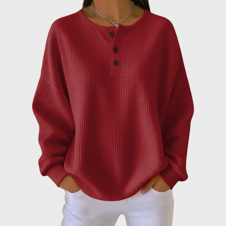 Luísa - Sweater de malha suave e texturizada