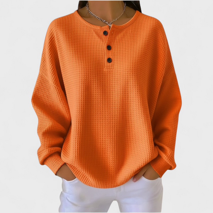 Luísa - Sweater de malha suave e texturizada