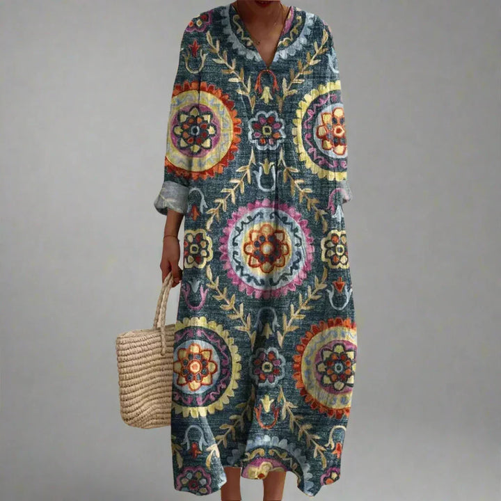 Ava | Geometrinen Midi Mekko