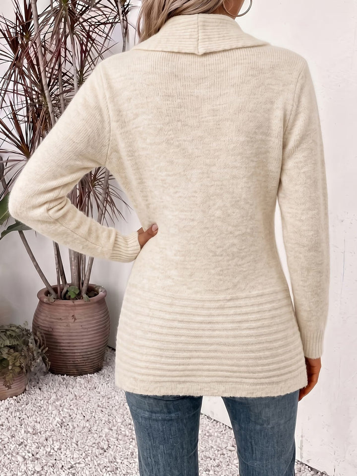 Harlow™ | Kaura Ribattu Neule Napitettava Cardigan