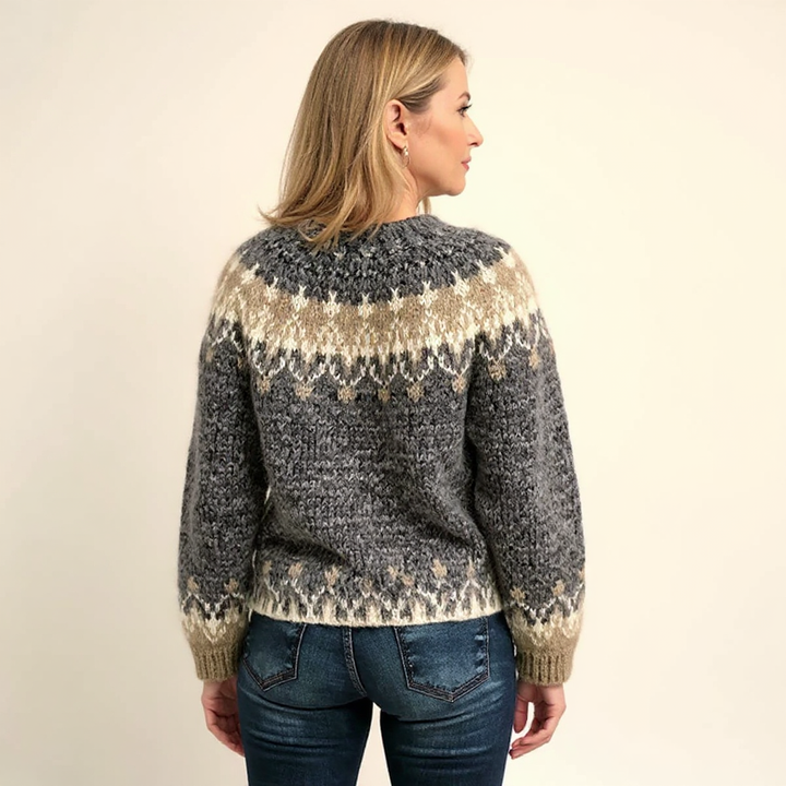Jenni | Harmaa neulepusero